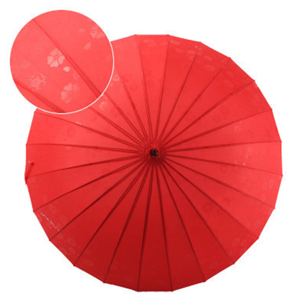PEAKINBAGS Ultra Large 24-Rib Long Handle Retro Windproof Umbrella