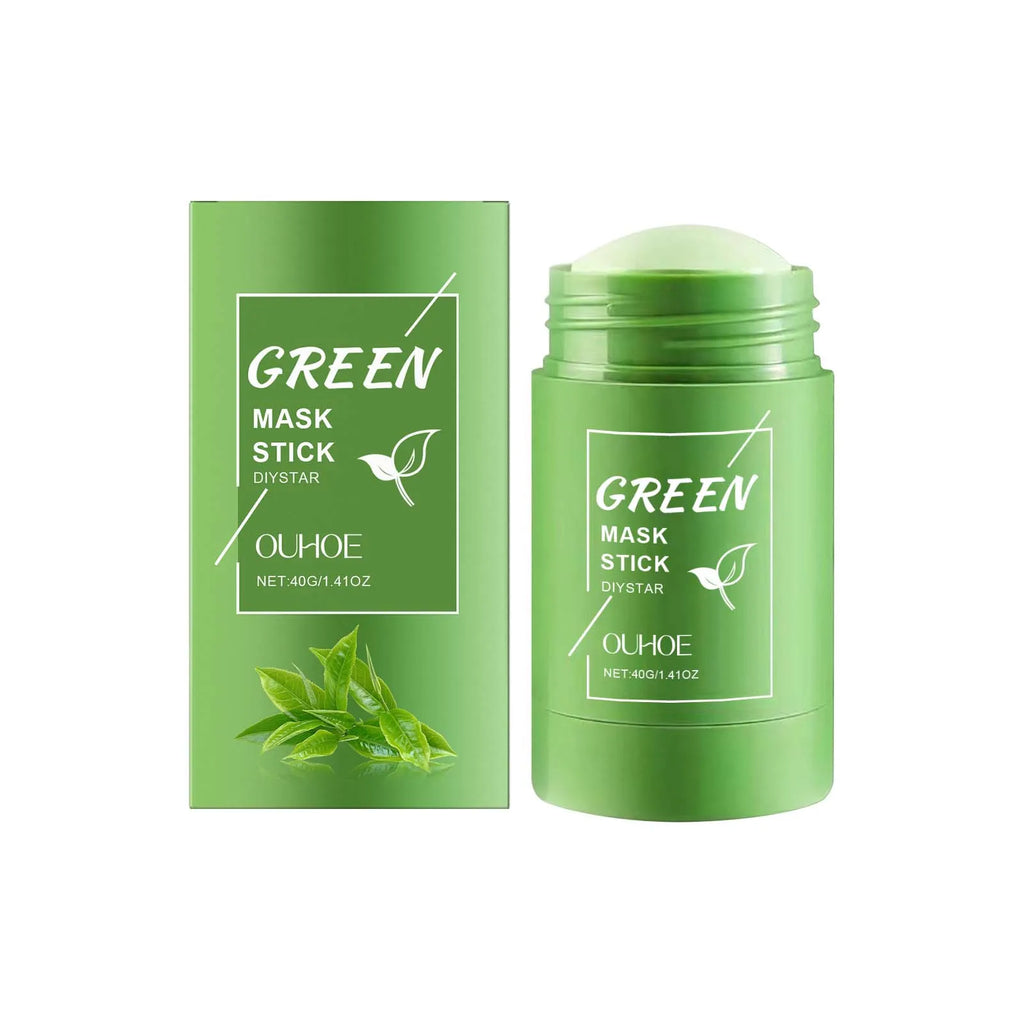 Face Clean Mask Green Tea Cleansing Stick Mask Smear Acne Shrink Blackhead Moisturizing Deep Cleansing Mask Film 40g Pores Oasis Select 40g boxed