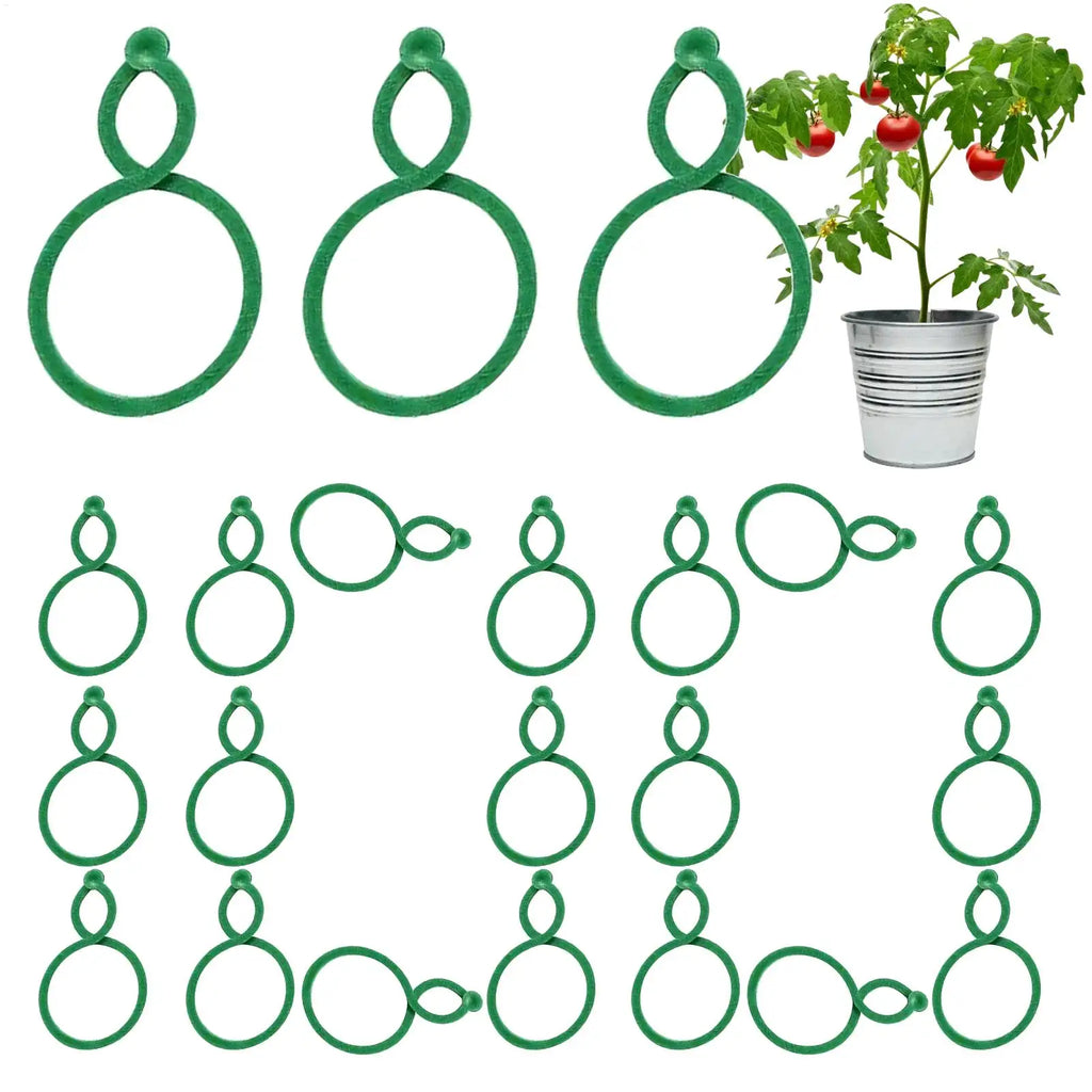 Vine Clips 100 Pieces Reusable Secure Flexible Plant Fixer Garden Plant Fixing Clips for Grape Fruits Flowers Indoor Outdoor