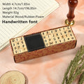 40Pcs Alphabet Stamps Vintage Wooden Rubber Letter Standard Stamp Set for Craft Card Making Planner Scrapbooking Journals Oasis Select shouxieziti