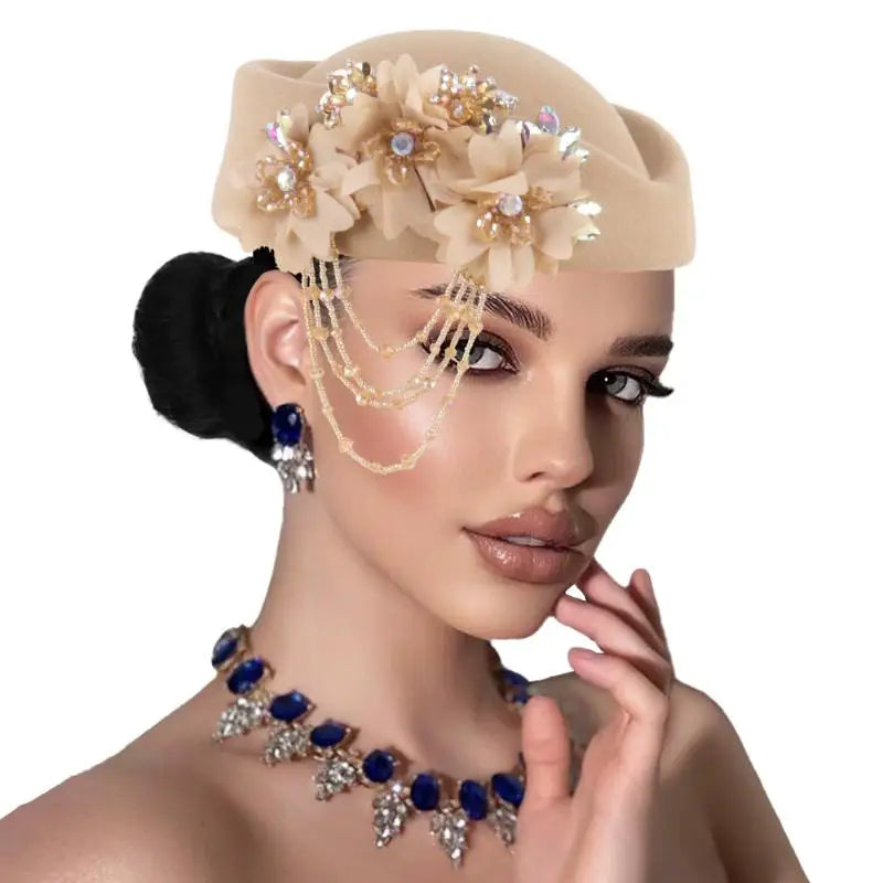 Women's British Retro Beret | 3D Floral Vintage Hat