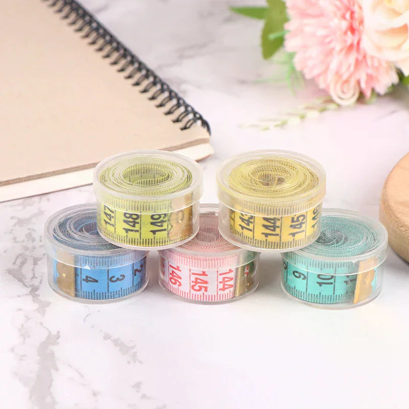 Sewing Measuring Tape Soft Random Color 150cm/60" Body Measuring Ruler Sewing Tailor Tape Measure Centimeter Meter Oasis Select