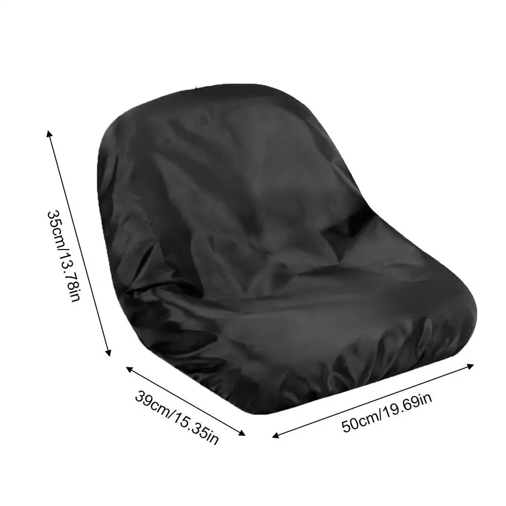 Lawn Mower Seat Cover Rainproof Riding Lawn Mower Seat Covering Full Coverage Tractor Part Outdoor Protection for Yard Garden Oasis Select Black