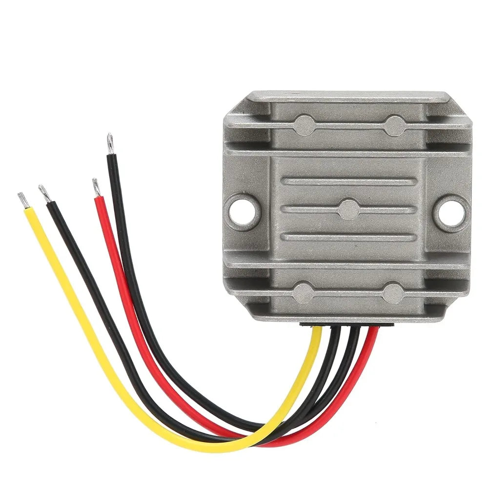 DC Voltage Reducer 36V/48V Step Down to 12V 10A 120W Converter High-Efficiency Synchronous Buck Regulator with IP67 Waterproof Oasis Select