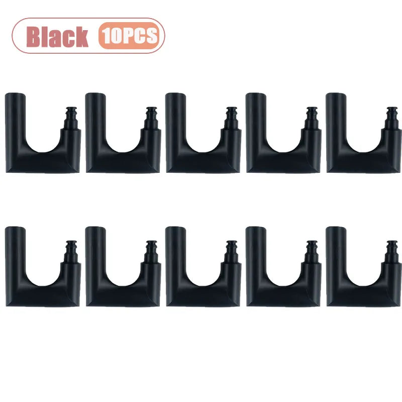 1-20PCS 3D Printed Hose Filling Hook for Garden Pool Watering Tube Hanger Stand for Bucket Fill Yard Gardening Hose Holder Oasis Select Black-10PCS