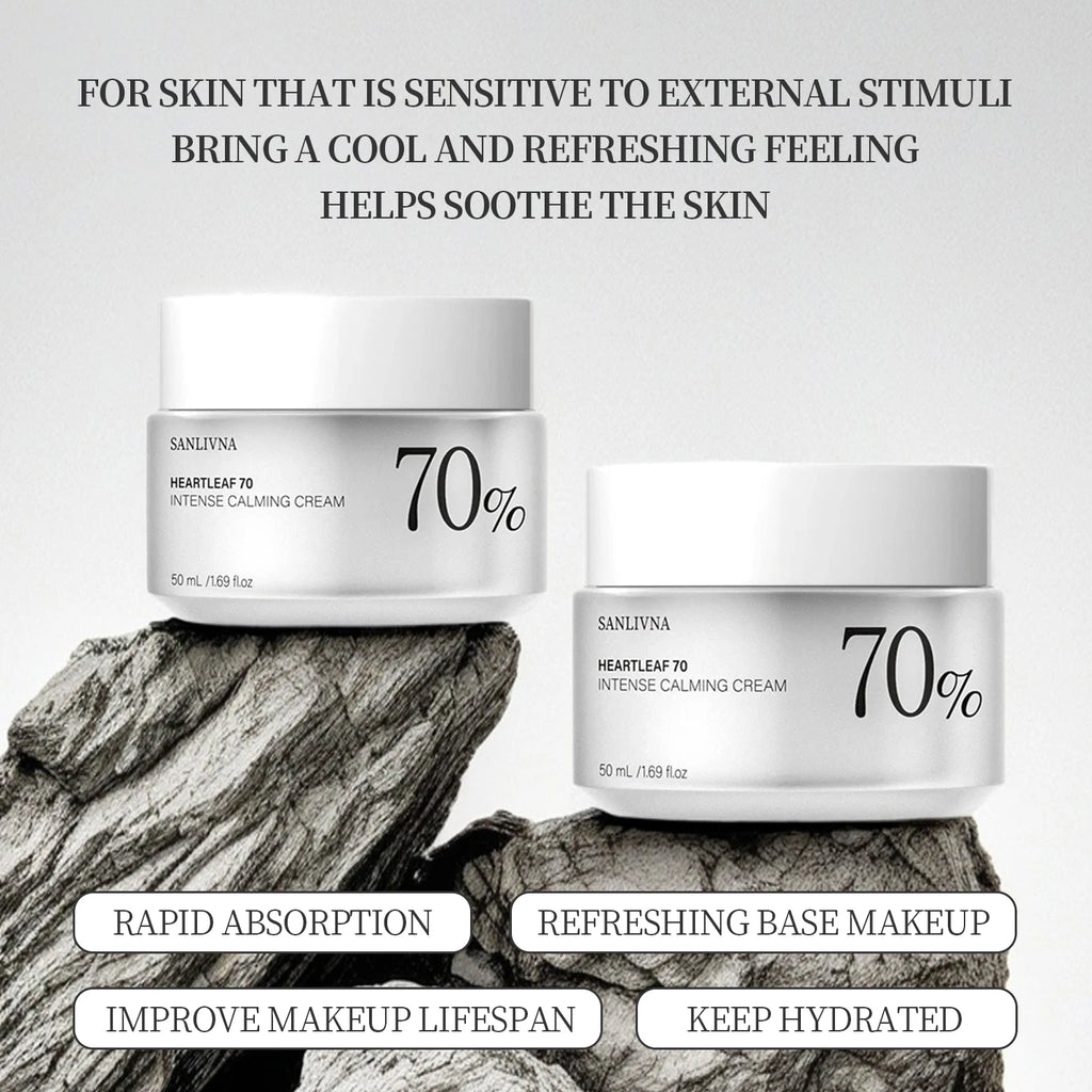 HEARTLEAF 70 Intense Soothing Cream Moisturizing Cream Winter Moisturizing Dry Anti-Peeling Skin Skin Care Cream Oasis Select