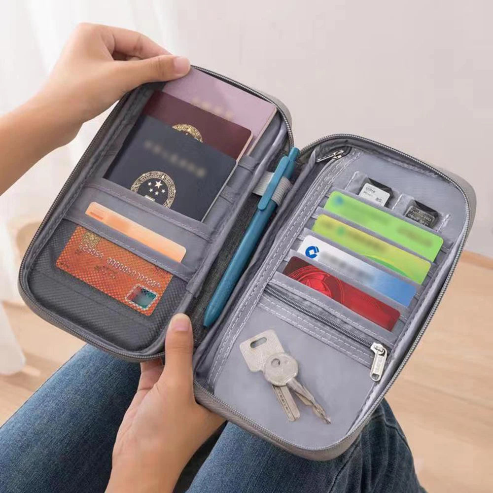 Waterproof Passport Holder & Travel Document Organizer Bag