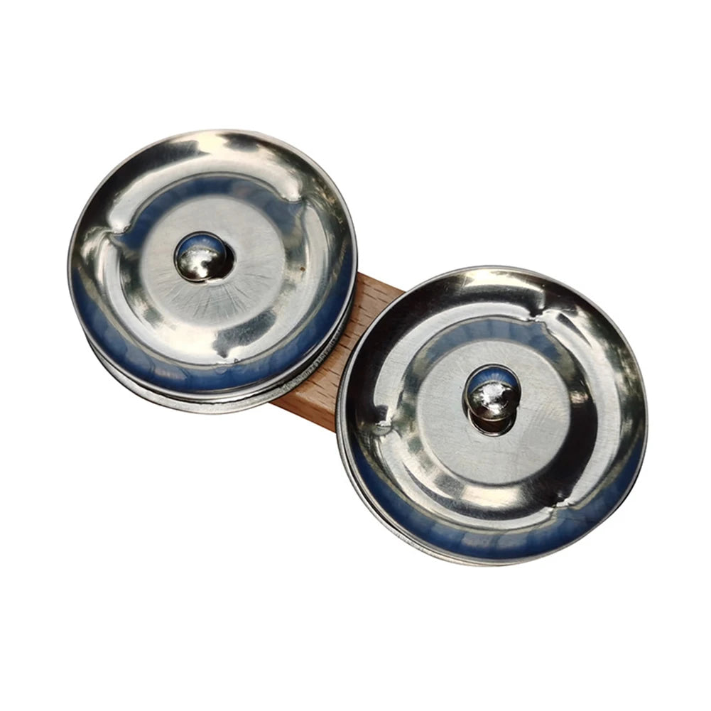 Finger Jingles Tambourine Steel Jingles Handheld Percussion For Cajon Hand Drum Oasis Select