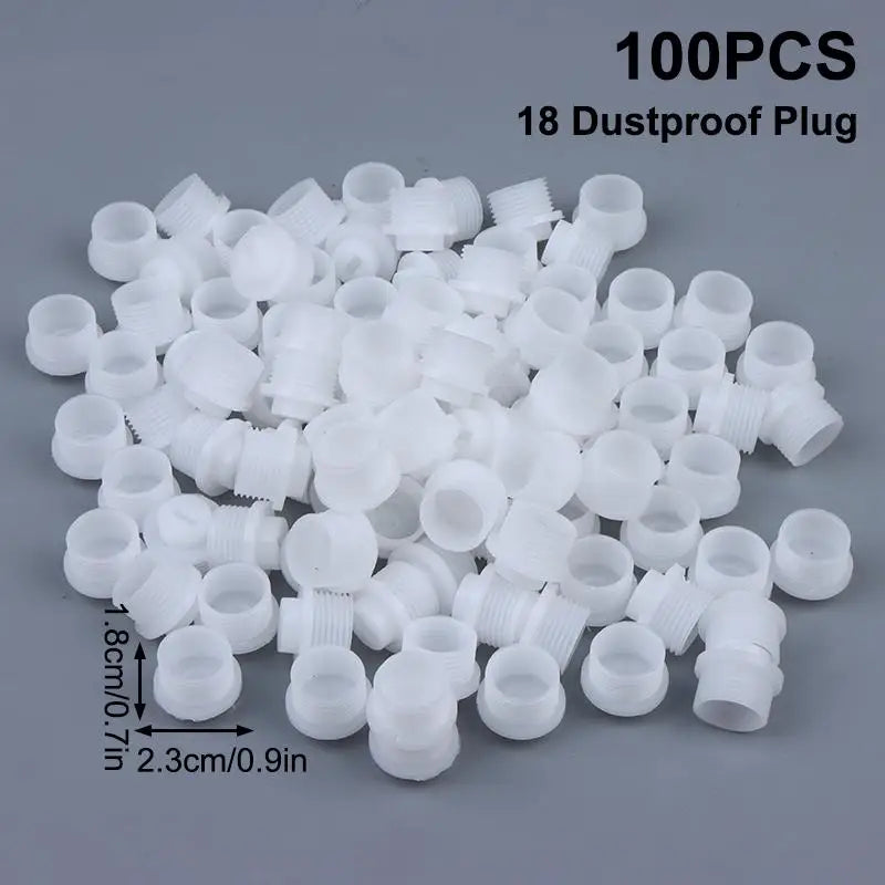 100pcs Random Color M12 M14 M16 M18 Common Rail Injector Connect Joint Dust Cap Oil Tube Pipe Plug Oasis Select A8