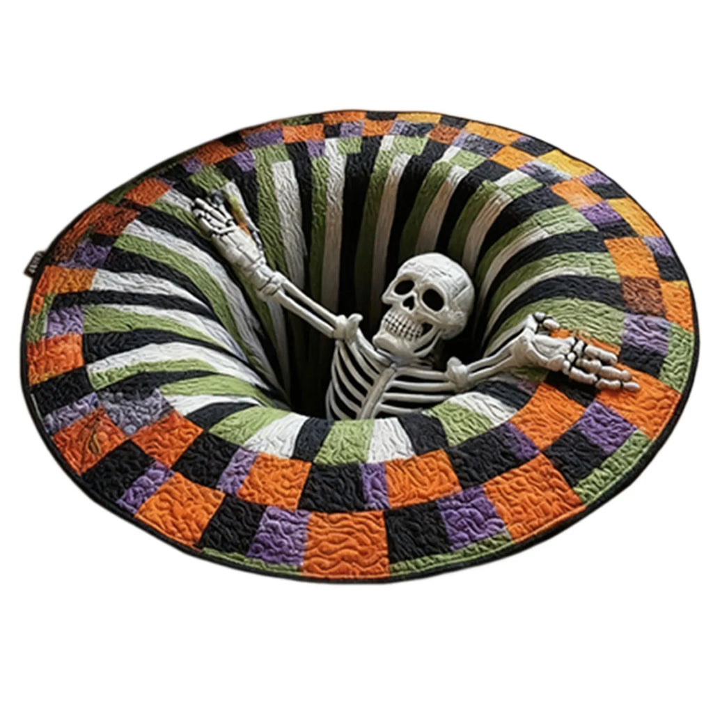 Halloween Optical Illusion Vortex Rug | Non-Slip Door Mat