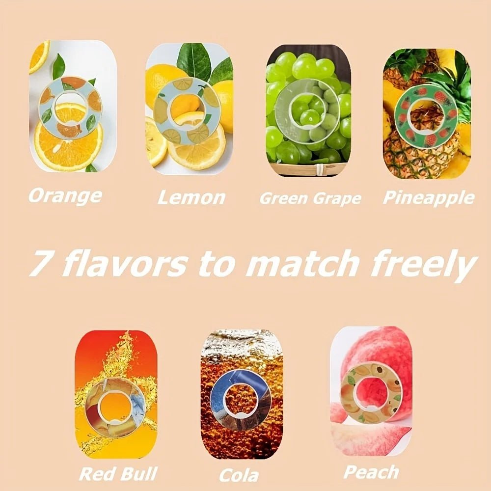 Sports Air Water Bottle BPA Free Drinking Bottles 650ML Fruit Fragrance Water Cup with 7 Flavour pods Outdoor Tableware Oasis Select