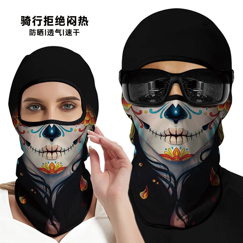 3D Funny Mask Motorcycle Face Cover Ski Joker Skull Balaclava
