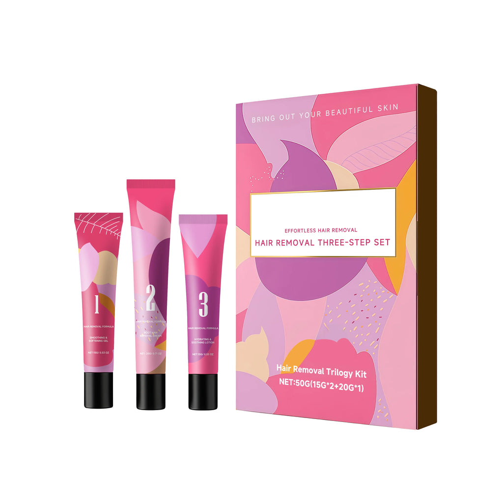 Painless Hair Removal Cream Kit For Face & Body Fast Acting Gentle Formula Soothe Redness Deep Hydrating Repair Depilatory Cream Oasis Select 1 set