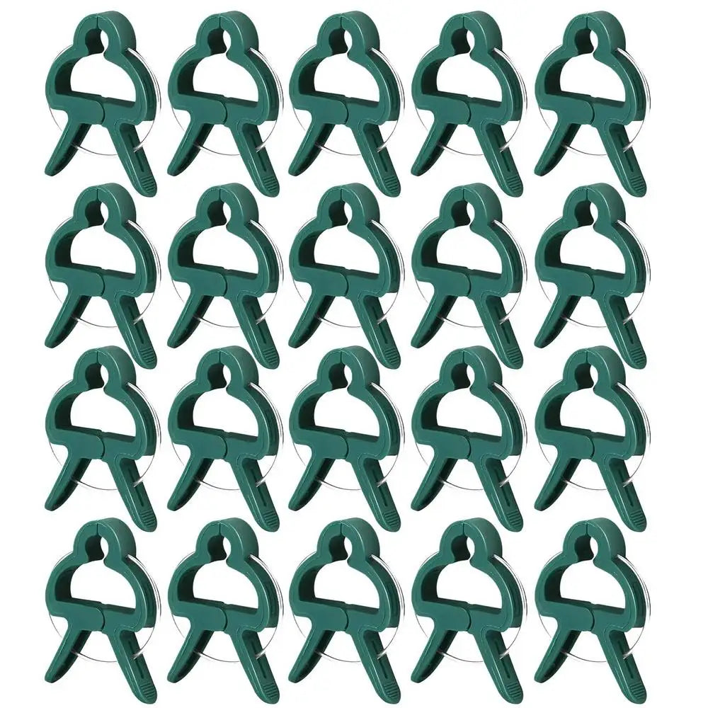 Plant Clips 20Pcs Plant Fixed Clips Reusable Garden Greenhouse Bracket Garden Plants Vine Climbing Clamp Flower Tomato Support Oasis Select 20Pcs