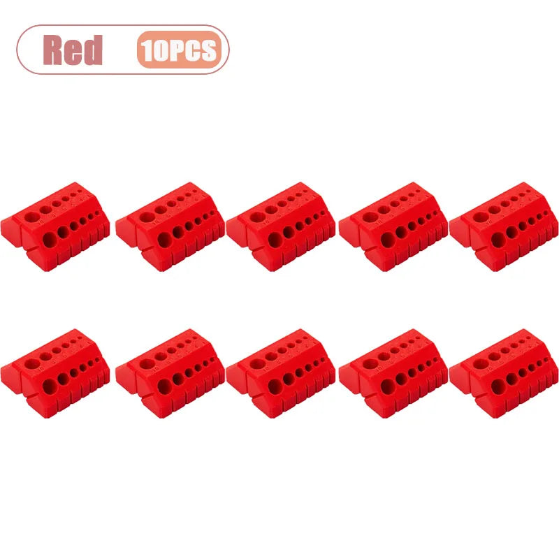1-20PCS 3D Printed Drill Guide Tool Portable Drill Bit Alignment Jig for Woodworking Precise Positioning DIY Woodworking Helper Oasis Select Red-10PCS
