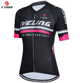 X-TIGER Cycling Jerseys Women's Sun Protection Riding Jersey Summer Breathable MTB Bicycle Jerseys Racing Bike Short Sleeve Oasis Select XW-DY-30404 L