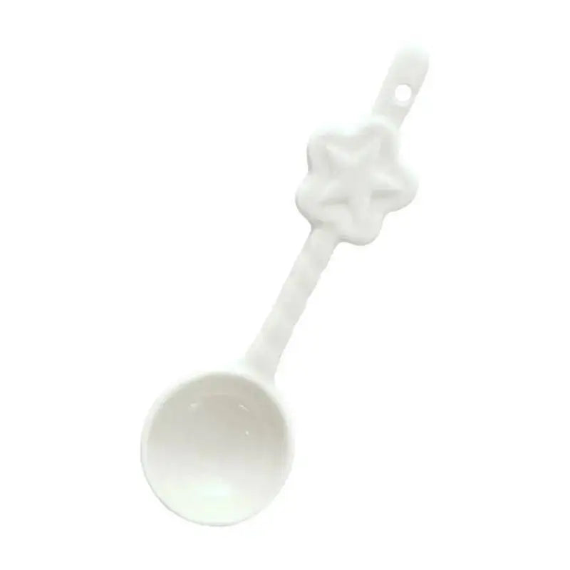 Ceramic Spoon With High Aesthetic Value Star-shaped Long-handled Spoon Rice Spoon Coffee Stirring Kitchen Tablewear Oasis Select