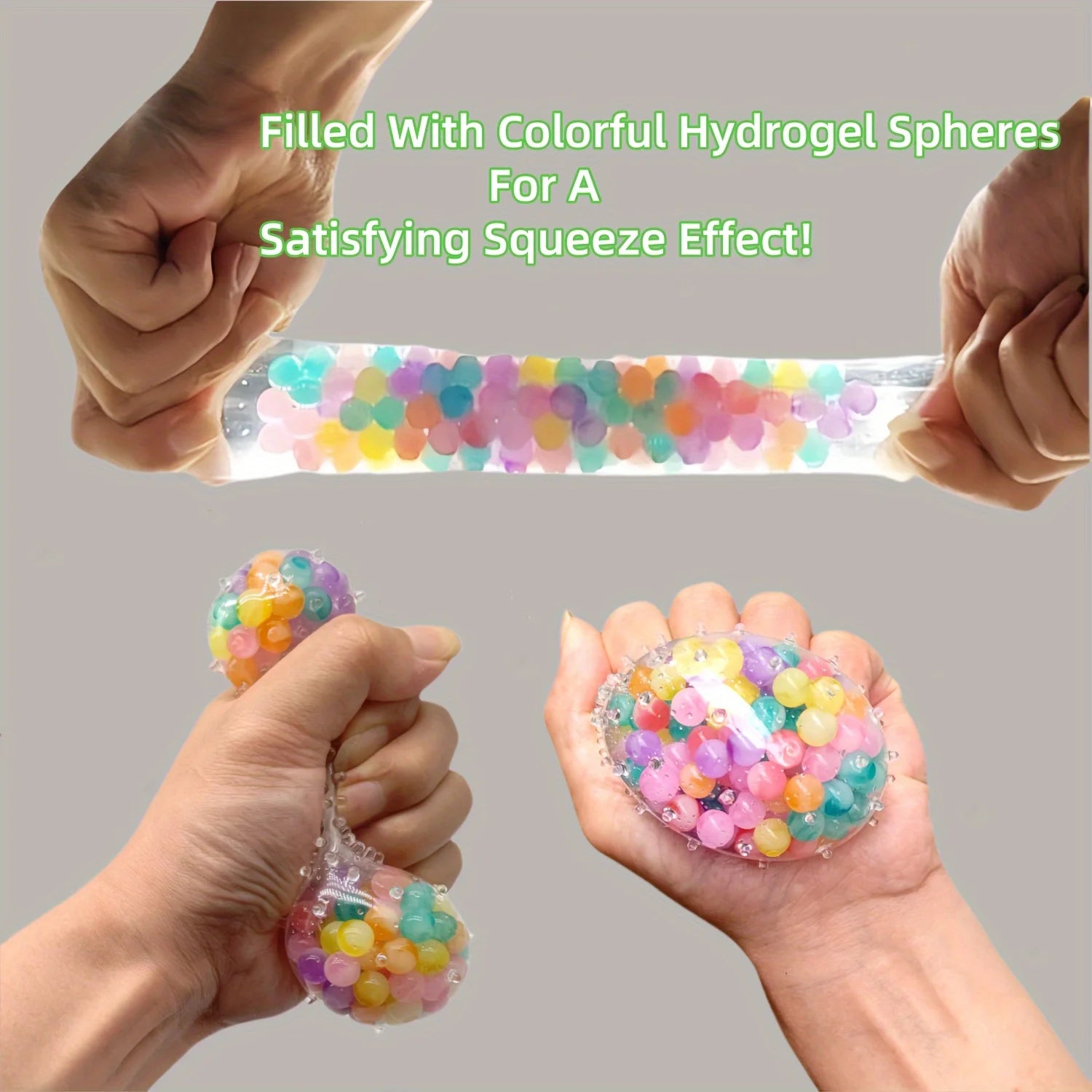 2pcs Squishy Stress Balls Colorful Fidget Toys for Adults, Perfect for Party Favors, Birthday Gifts & Goodie Fillers Decoration Oasis Select