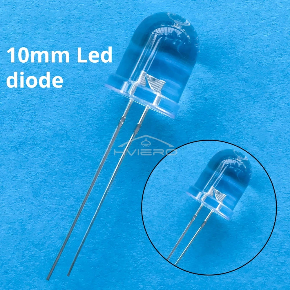 250Pcs 10mm Round Top Ultra Bright LED Diodes Multi-Color