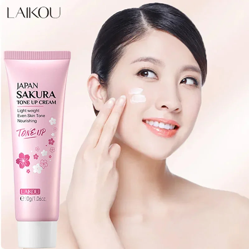 LAIKOU Sakura Tone Up Cream Hydrating Moisturizing Essence Cream Nourishing Skin Care for All Skin Types 30g Oasis Select Default Title
