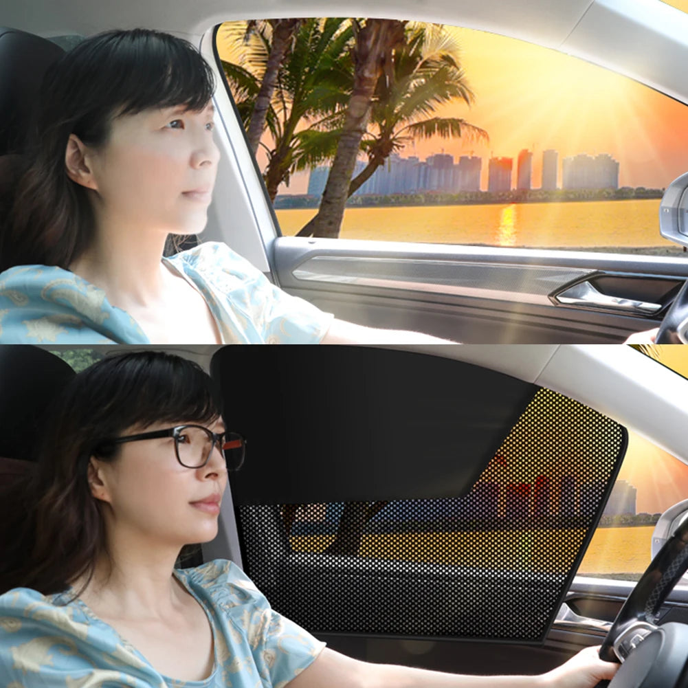 Magnetic Car Window Sun Shades – Light Blocking Side Privacy Car Window Shade Oasis Select