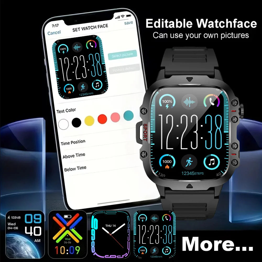 ERUN Smartwatch – Wireless Calling, Sports Tracker, HD Screen