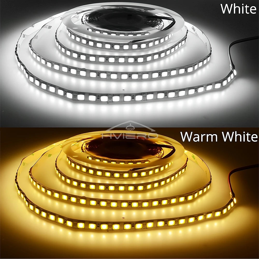 5M SMD 5730 LED Strip Light | 600 LEDs Warm White 12V DC