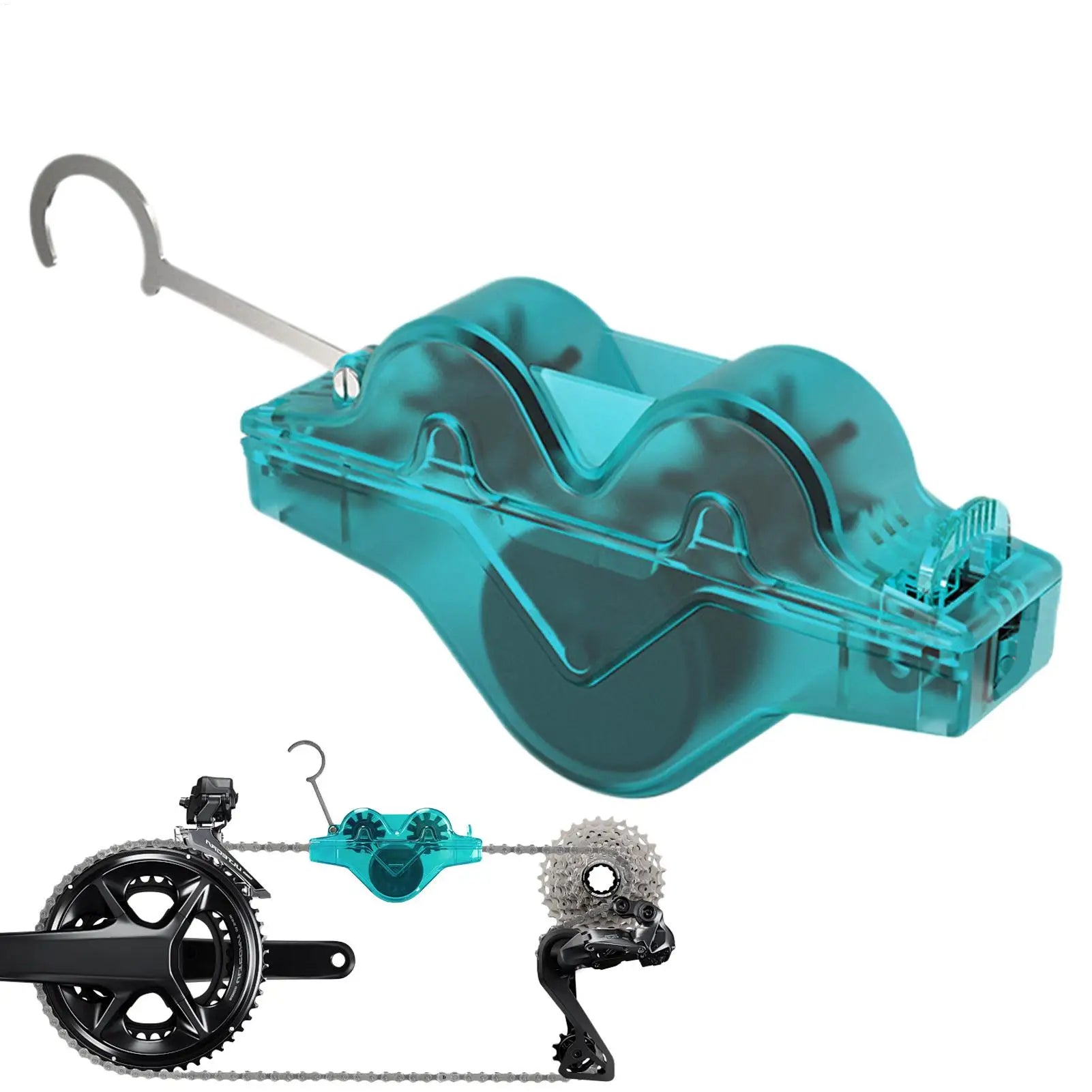 Cycle Chain Cleaning Scrubber Professional Motorcycle Washer Cleaner Tools Creative Cycle Accessories Washer for Drivetrain Gear Oasis Select
