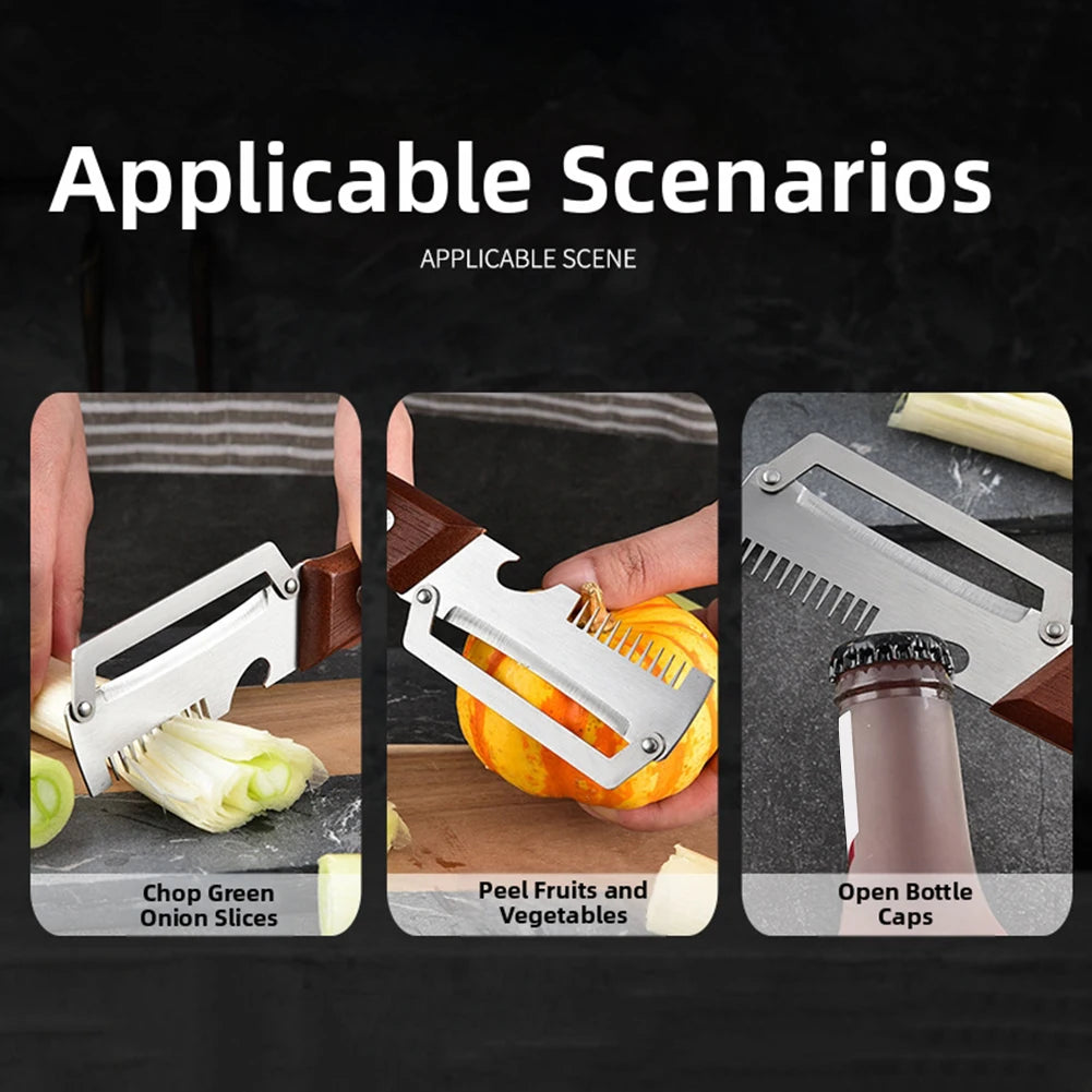 3-in-1 Vegetable Peeler, Grater & Bottle Opener | Kitchen Tool