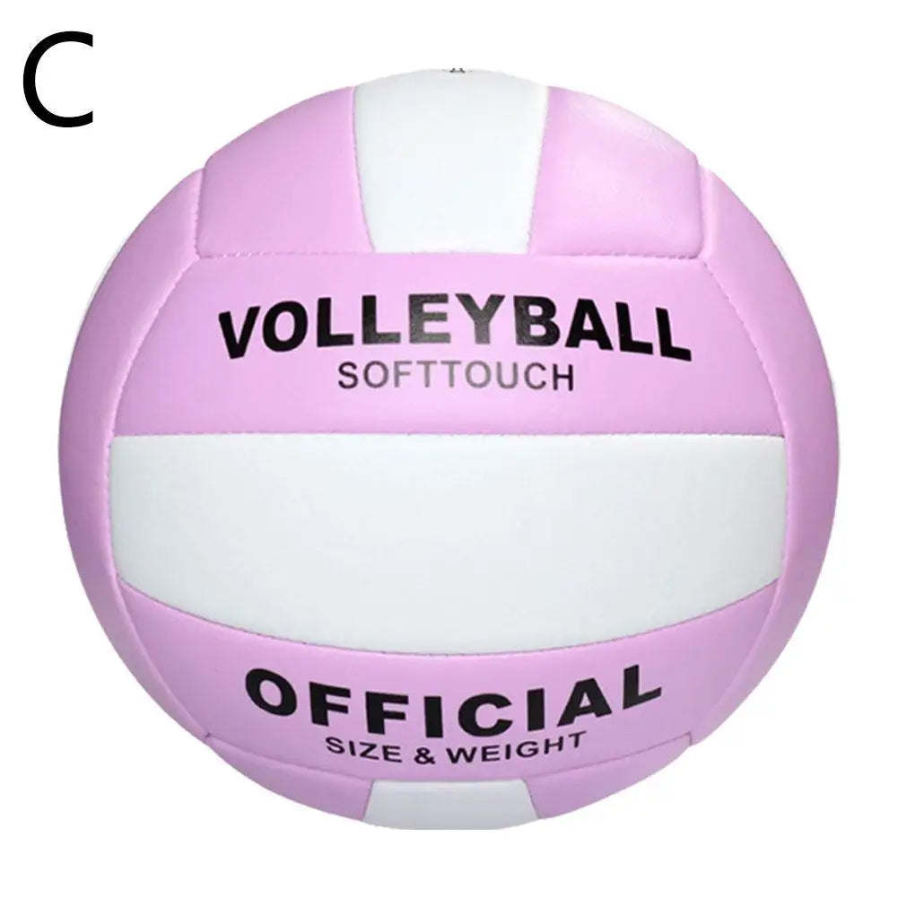 Official Size 5 Volleyball, Soft Indoor Outdoor Volleyball For Game Gym Training Beach Play Volleyballs For Beginner Teenager Oasis Select Purple