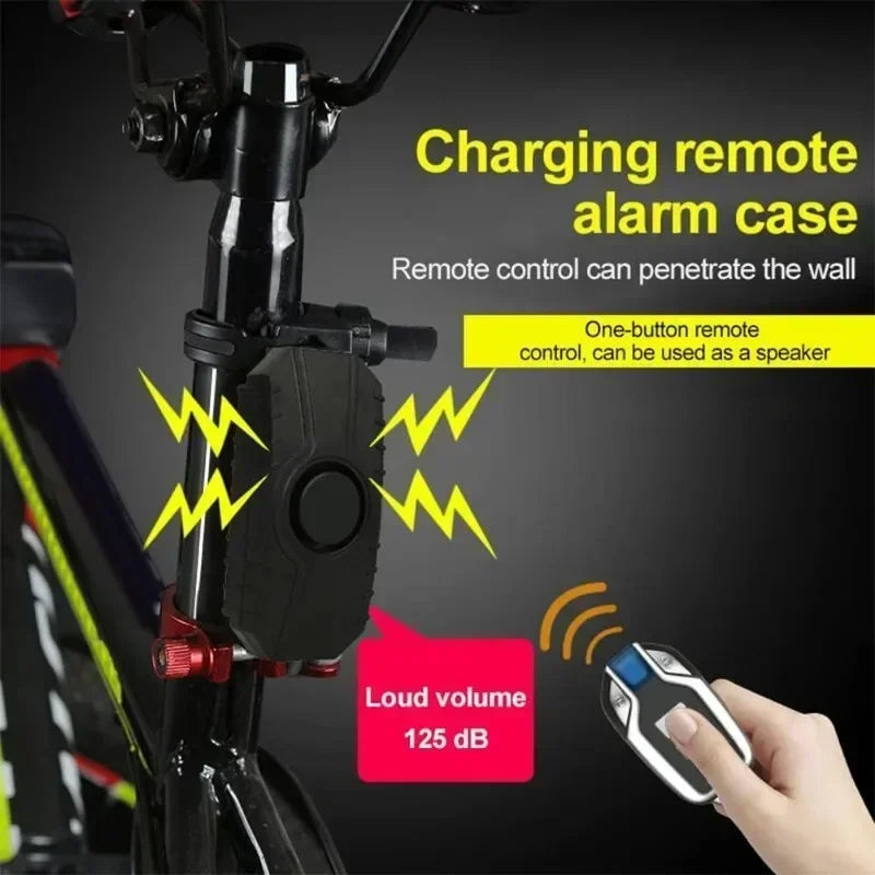 Motorcycle Alarm Wireless Vibration Bicycle Alarm USB Rechargeable Remote Anti-Theft Motobike Security Detector System Alarm Oasis Select
