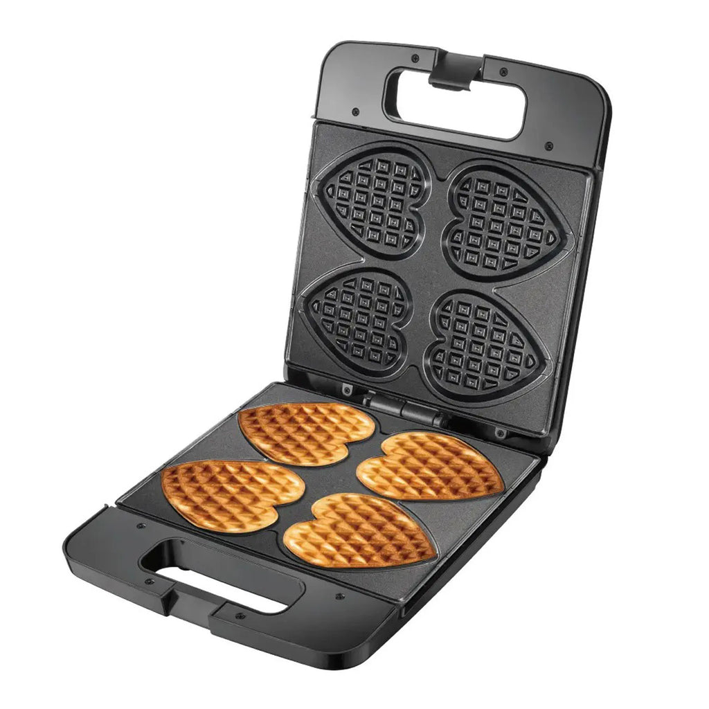 Heart Shaped Waffle Maker 1400W Nonstick Electric Waffle Machine Makes 4 Heart Shaped Waffles for Home Breakfast Snacks Oasis Select
