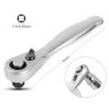 1Pcs Mini Double Headed Ratchet Wrench 1/4 Inch Drive Socket Screwdriver Bit Driver Quick Release Ratchet Wrench Hand Tools Oasis Select Single-head