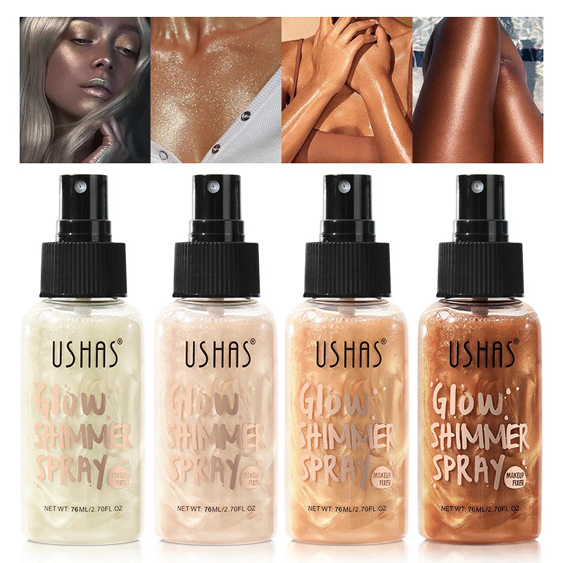 USHAS 4-Color Liquid Body Highlighter – Illuminating Contour