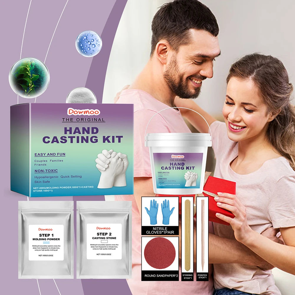 Hand Casting Kit – Couples & Family Plaster Mold Keepsake