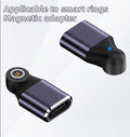 Magnetic Type-C Smart Ring Charging Adapter | Flat Round Smart Ring Charger Oasis Select PURPLE