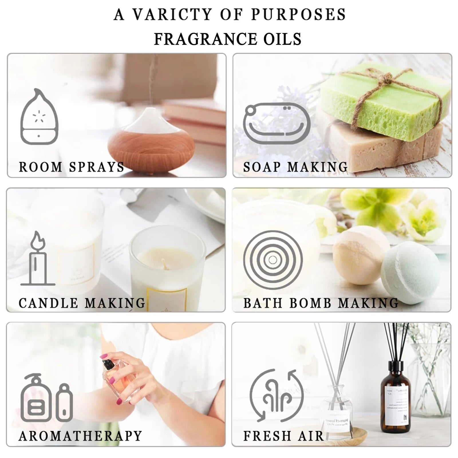 PHATOIL 100ml Fragrance Oil for Diffuser | 6 Scents Available