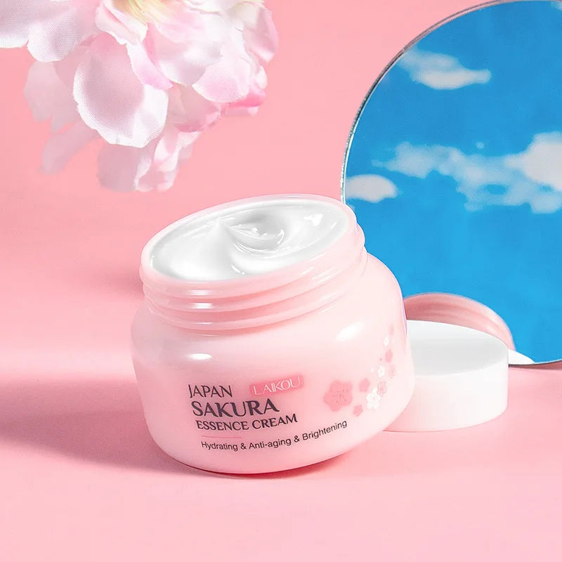 LAIKOU Sakura Essence Face Cream – Moisturizing & Anti-Aging 60g Face Moisturizer Cream Oasis Select 60g