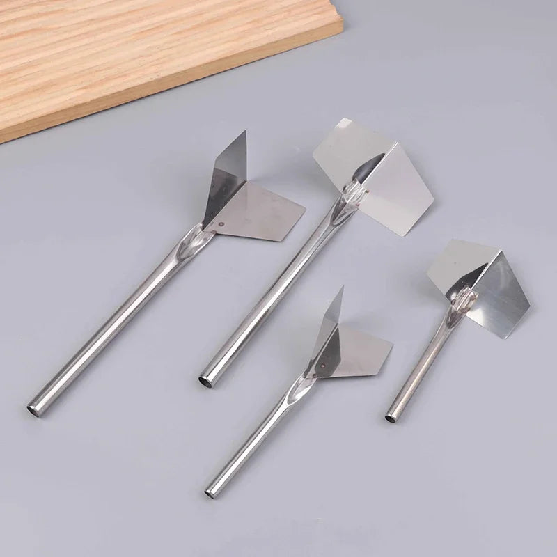 1/4Pcs Construction Tools Stainless Steel Putty Knife Drywall Scrapers Hand Tool Inside Outside Corner Scraping Puller Oasis Select