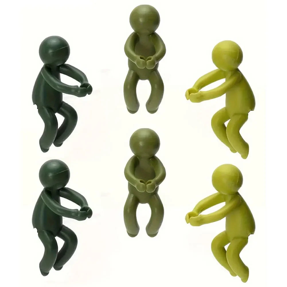 1-6 PCS Cute Plant Stand Plastic Plant Support Pile Greenhouse Arrangement Fixed Rod Indoor Flower Plant Vine Climbing Bracket Oasis Select 6Pcs Random color