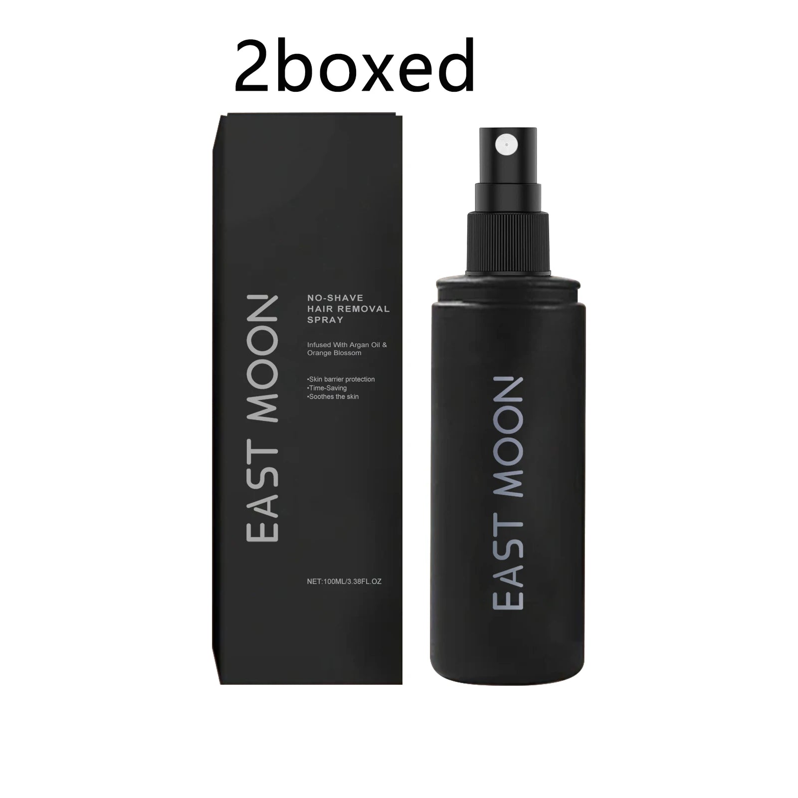 East Moon Argan Oil Hair Removal Spray – Painless Growth Inhibitor Hair Removal Spray Oasis Select 200ml boxed