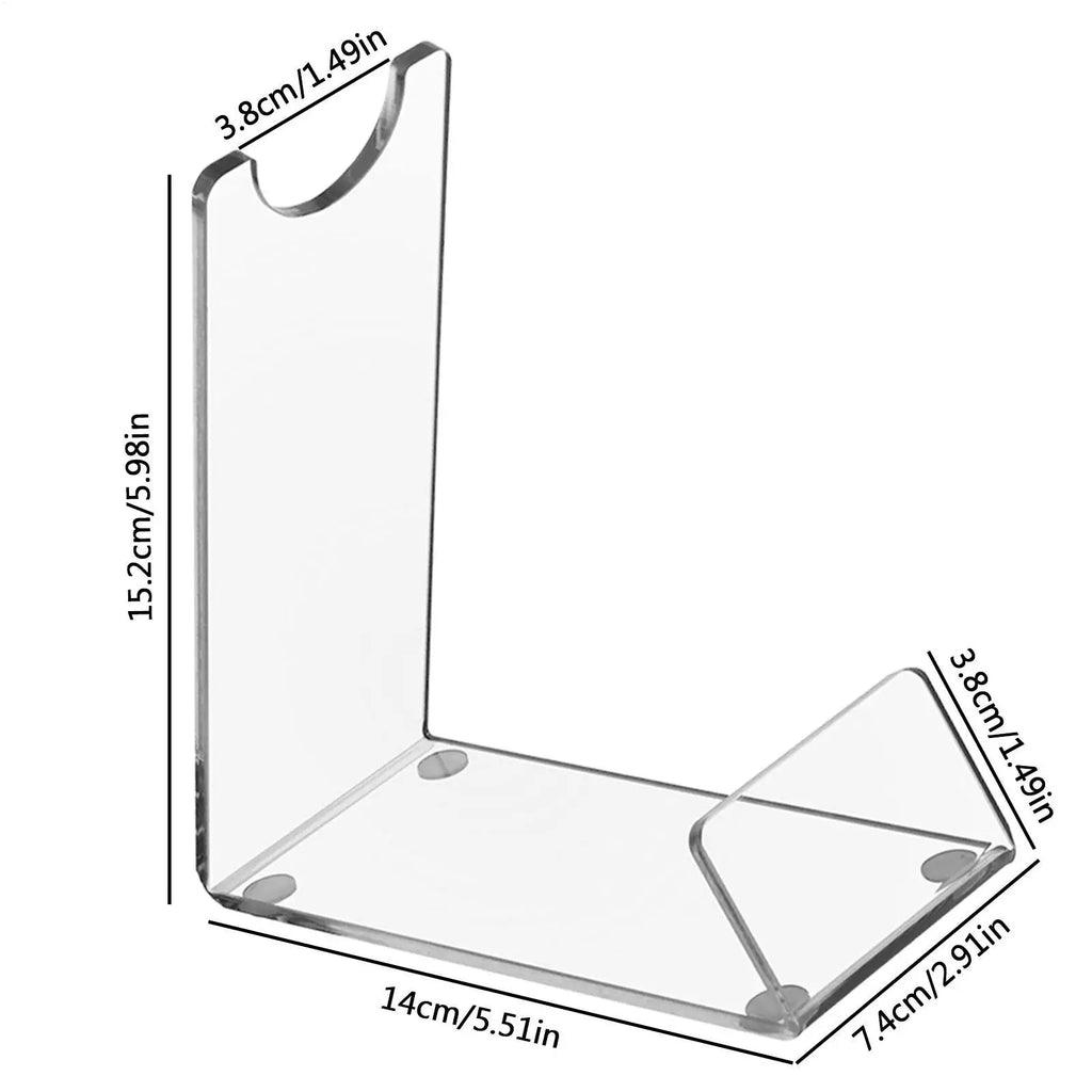 Acrylic Display Stand Multifunctional Transparent LightsaberDisplay Simple Acrylic Stand Acrylic Holder With Non-Slip Mat Oasis Select
