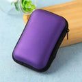 Sundries Travel Storage Bag Charging Case for Earphone Package Zipper Bag Portable Travel Cable Organizer Electronics Storage Oasis Select Purple