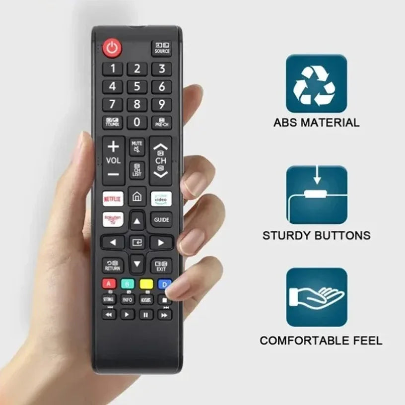 Replacement Remote Control for Samsung TV Universal Infrared Remote with Netflix Prime Video Hulu Buttons for All Samsung Smart Oasis Select