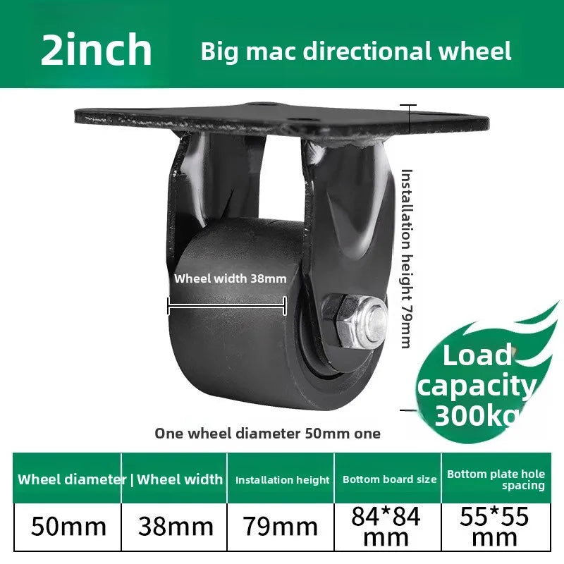 1.5/2/3inch Heavy Duty Swivel Castor Trolley Wheels Furniture Rotatable Caster with Safety Lock Brake for Table Chair Sofa Oasis Select 2 inch M