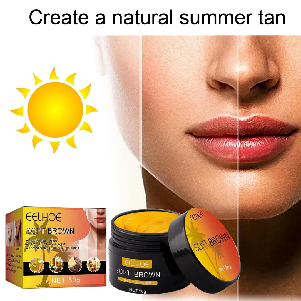 EELHOE Tanning Cream Face Body Long Lasting Bronzer Skin Tanner Suntan Protect Radiation Nourishing Natural Self-Tanning Lotion Oasis Select