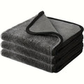 3PCS Magic Microfiber Cleaning Cloths - No Streaks, Super Soft & Highly Absorbent- Quick-Dry, Reusable Cloths Oasis Select DARK GRAY 3pcs