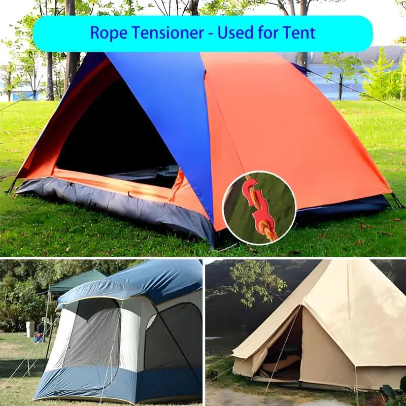 Adjustable Tent Rope Tensioner Easy To Install for Outdoor Camping Hiking Backpacking and Adventure Perfect Camping Accessory Oasis Select