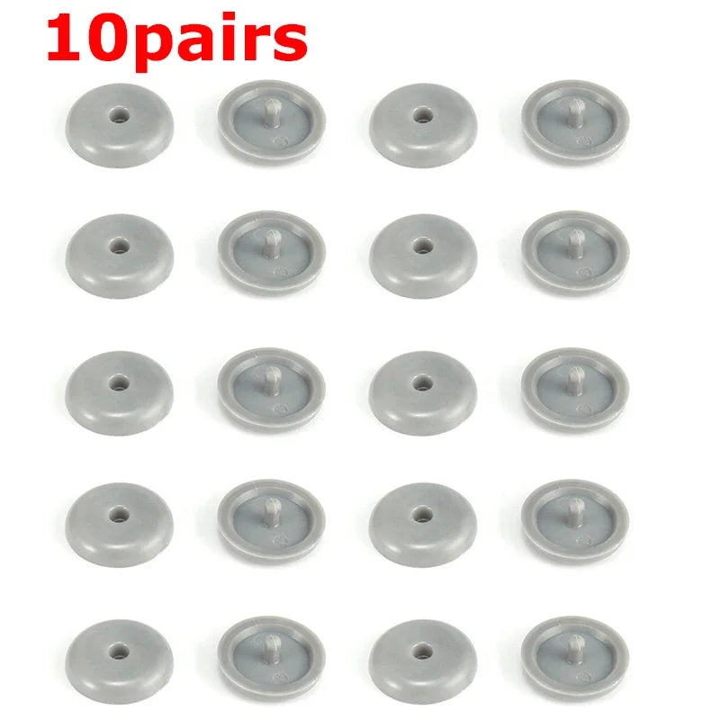20 PCs car safety seatbelt stopper buckle automobile seat belt spacing limit stop plastic anti-slip button retainer car interior Oasis Select gray 10 pairs