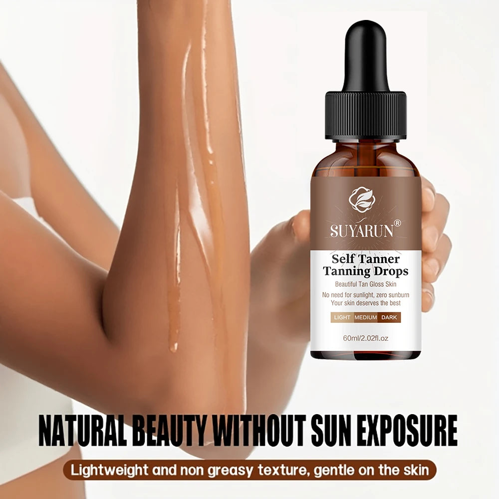 SUYARUN Sunless Tanning Serum | Buildable Glow, All Skin Tones